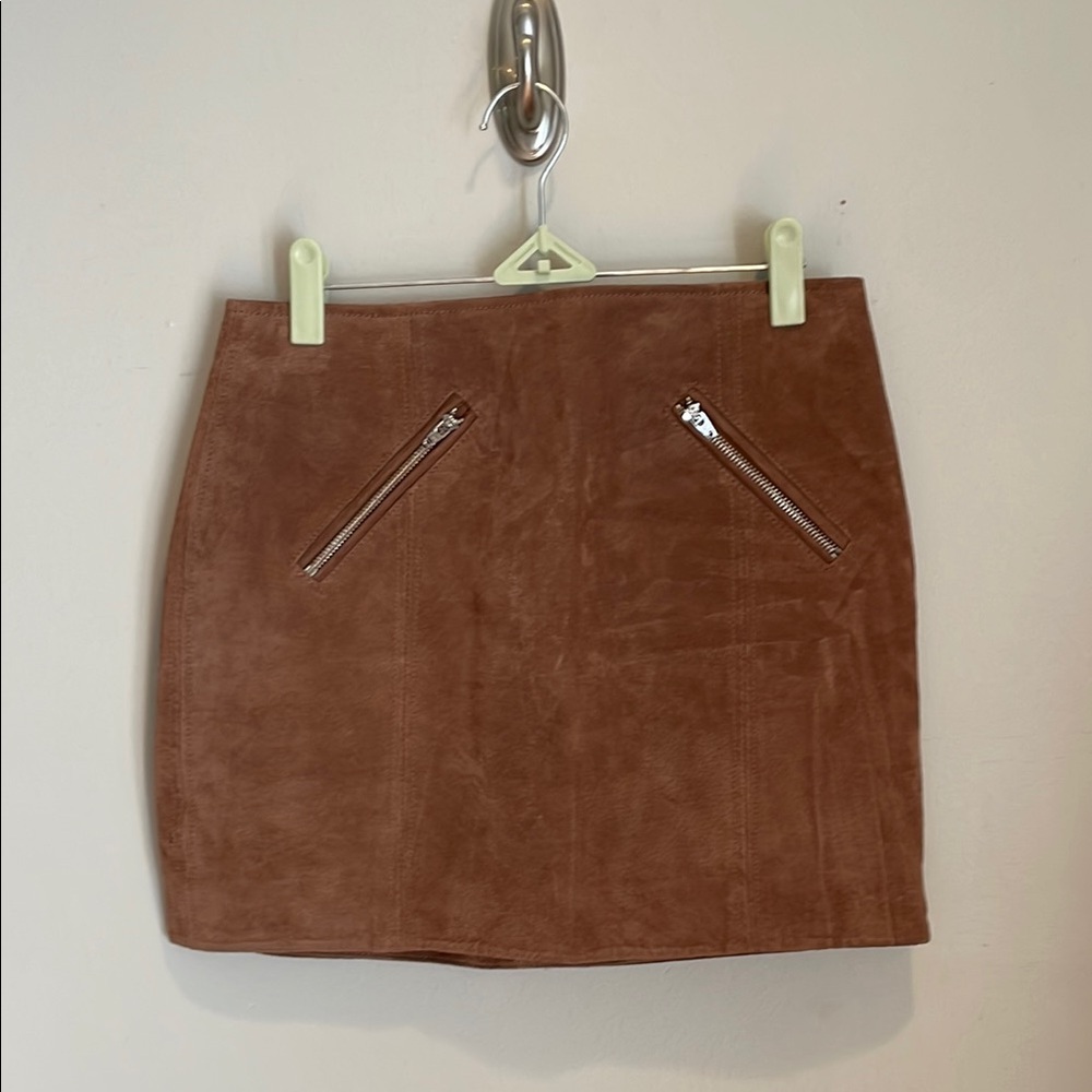 Blank NYC Genuine Suede Mini Skirt